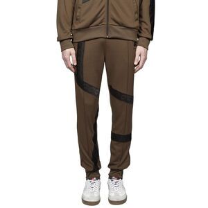DAMIR DOMA Men's Track Pants with Geometric Detailing Men MILITARY